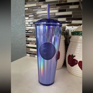Starbucks Rare Purple Kaleidoscope Dome Cold Cup Tumbler